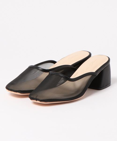 KOBE LETTUCE(コウベレタス)の「スクエアトゥチュールミュールサンダル(サンダル・レディース・ブラック/ベージュ/ゴールド・LL/S/M/L)」の8枚目の写真