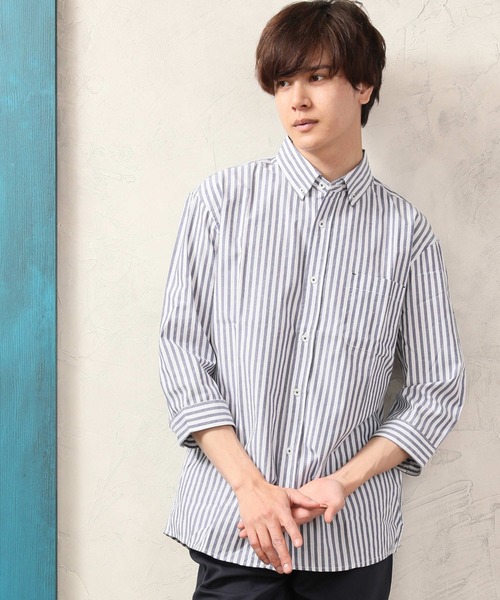 ARCADE（アーケード）の「ブロード7分袖 カジュアル ボタンダウンシャツ（シャツ/ブラウス・メンズ・A/B/C/D/E/F/G/H/I/J・LL/M/L）」の4枚目の写真