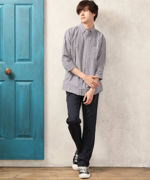 ARCADE（アーケード）の「ブロード7分袖 カジュアル ボタンダウンシャツ（シャツ/ブラウス・メンズ・A/B/C/D/E/F/G/H/I/J・LL/M/L）」の21枚目の写真