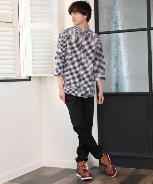 ARCADE（アーケード）の「ブロード7分袖 カジュアル ボタンダウンシャツ（シャツ/ブラウス・メンズ・A/B/C/D/E/F/G/H/I/J・LL/M/L）」の13枚目の写真