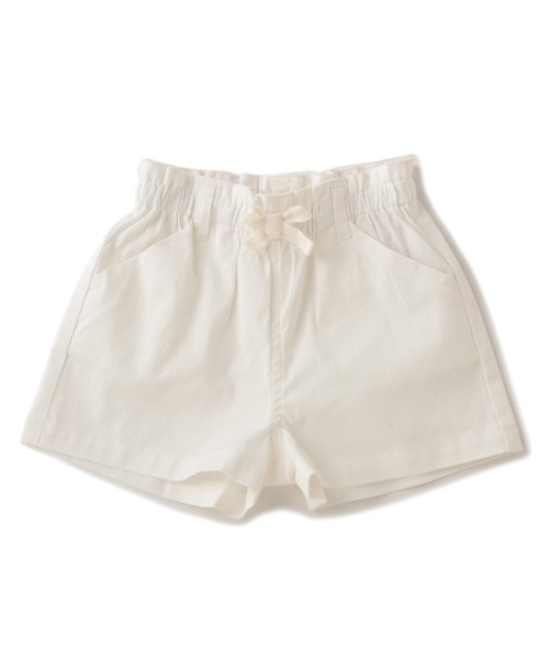 petit main（プティマイン）の「ベーシックストレッチショートパンツ（チノパンツ・キッズ・ベージュ/オフホワイト/サックスブルー/イエロー/ライトブルー・80ｃｍ/90cm/110cm/100cm/120cm/130cm）」の2枚目の写真