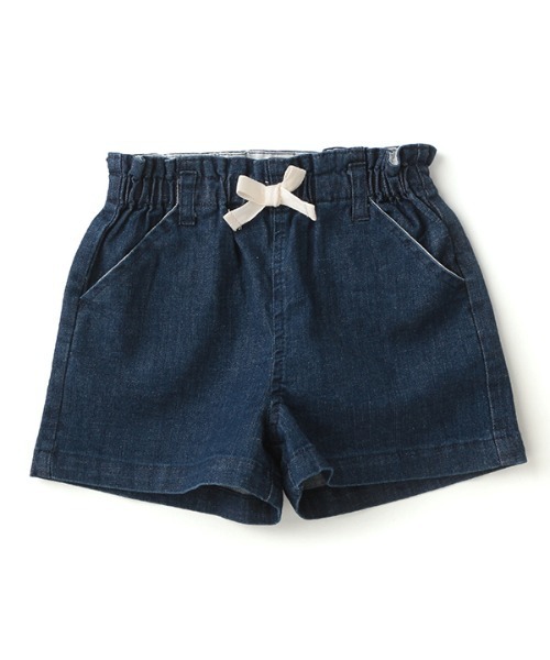 petit main（プティマイン）の「ベーシックストレッチショートパンツ（チノパンツ・キッズ・ベージュ/オフホワイト/サックスブルー/イエロー/ライトブルー・80ｃｍ/90cm/110cm/100cm/120cm/130cm）」の4枚目の写真