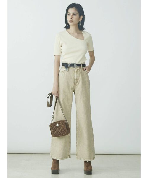 EVRIS（エヴリス）の「キルティングBOXショルダー BAG（ショルダーバッグ・レディース・ブラック/パープル/ブラウン/マスタード・FREE）」の13枚目の写真