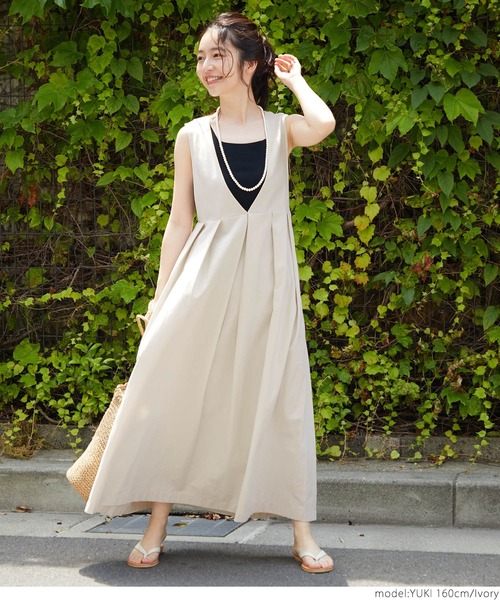 coca（coca）（コカ）の「1着で2倍着こなす！２WAYワンピース（ワンピース・レディース・アイボリー/ブラック・ONE SIZE）」の3枚目の写真