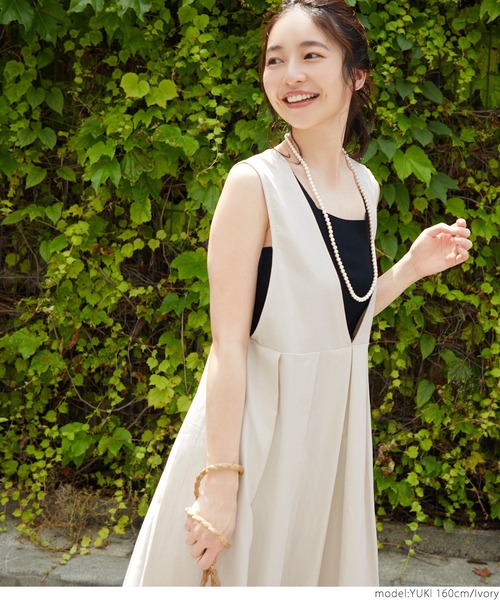 coca（coca）（コカ）の「1着で2倍着こなす！２WAYワンピース（ワンピース・レディース・アイボリー/ブラック・ONE SIZE）」の4枚目の写真