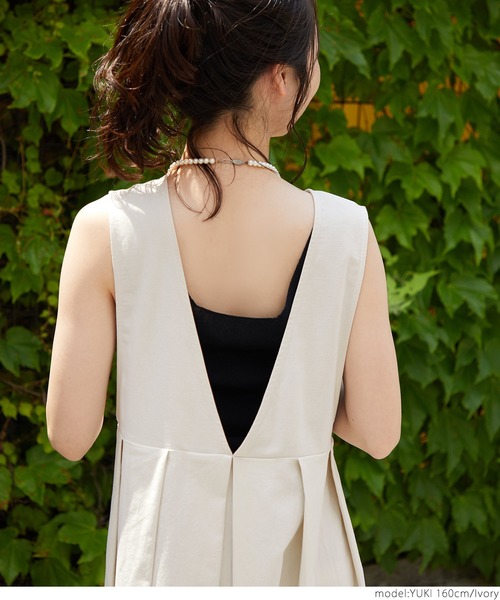 coca（coca）（コカ）の「1着で2倍着こなす！２WAYワンピース（ワンピース・レディース・アイボリー/ブラック・ONE SIZE）」の7枚目の写真