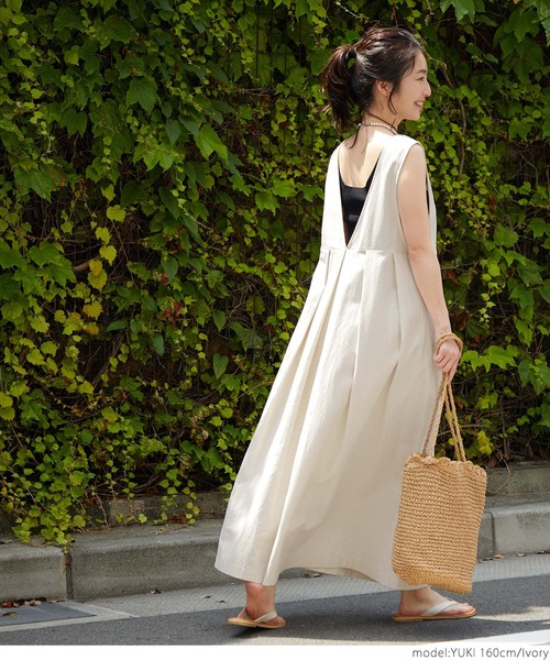 coca（coca）（コカ）の「1着で2倍着こなす！２WAYワンピース（ワンピース・レディース・アイボリー/ブラック・ONE SIZE）」の8枚目の写真