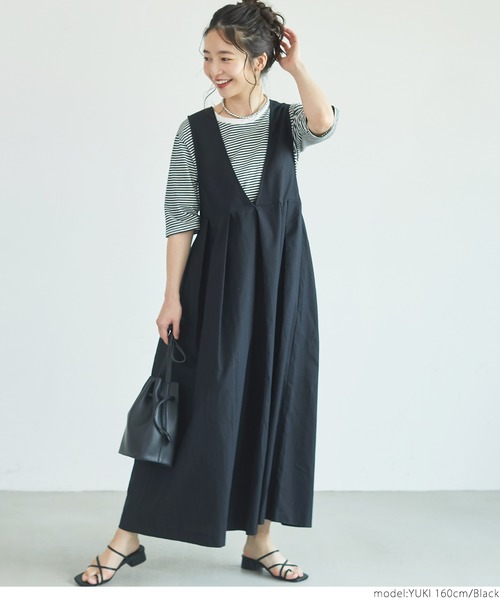 coca（coca）（コカ）の「1着で2倍着こなす！２WAYワンピース（ワンピース・レディース・アイボリー/ブラック・ONE SIZE）」の10枚目の写真