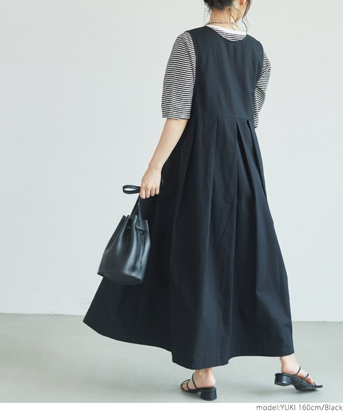 coca（coca）（コカ）の「1着で2倍着こなす！２WAYワンピース（ワンピース・レディース・アイボリー/ブラック・ONE SIZE）」の12枚目の写真