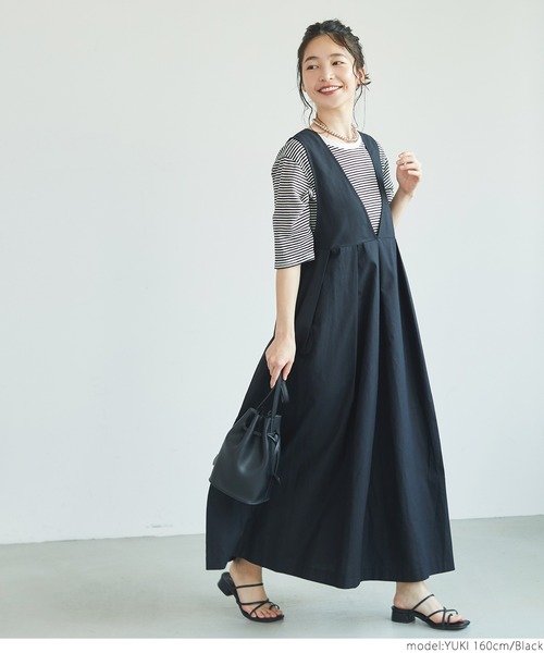 coca（coca）（コカ）の「1着で2倍着こなす！２WAYワンピース（ワンピース・レディース・アイボリー/ブラック・ONE SIZE）」の13枚目の写真