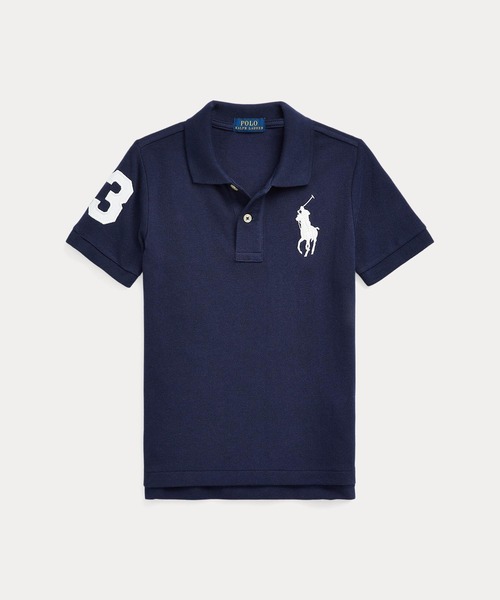 POLO RALPH LAUREN CHILDRENSWEAR（ポロ ラルフ ローレン チルドレンズウェア）の「Big Pony コットン メッシュ ポロシャツ（ポロシャツ・キッズ・ネイビー系1・7/6/4/3）」の4枚目の写真