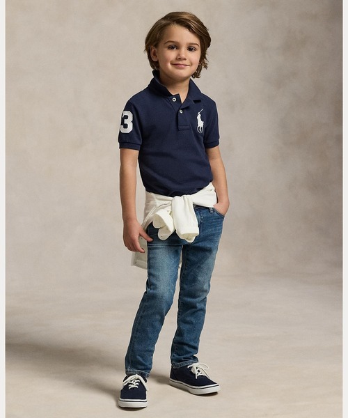 POLO RALPH LAUREN CHILDRENSWEAR（ポロ ラルフ ローレン チルドレンズウェア）の「Big Pony コットン メッシュ ポロシャツ（ポロシャツ・キッズ・ネイビー系1・7/6/4/3）」の6枚目の写真