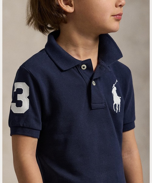 POLO RALPH LAUREN CHILDRENSWEAR（ポロ ラルフ ローレン チルドレンズウェア）の「Big Pony コットン メッシュ ポロシャツ（ポロシャツ・キッズ・ネイビー系1・7/6/4/3）」の7枚目の写真