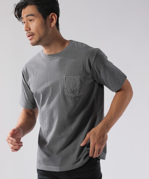BAYFLOW(ベイフロー)の「エンボスロゴポケットTシャツ S/S(Tシャツ/カットソー・メンズ・ブルー/チャコール/ホワイト・MEDIUM/LARGE/SMALL)」の2枚目の写真