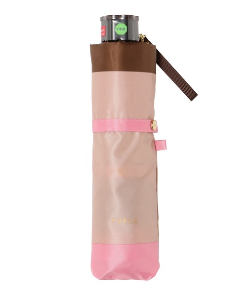 FURLA（フルラ）の「折りたたみ傘　カラーボーダー（折りたたみ傘・レディース・ベージュ/ネイビー/ブラック/レッド/コーラル/ベビーピンク/ブラウン/グレー/オフホワイト/ライトグリーン/サックスブルー/カーキ・FREE）」の12枚目の写真