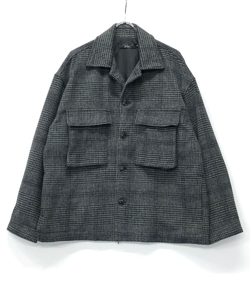 Beno(ビーノ)の「ミックスウールシャギー ブリティッシュチェック ワイドシルエット CPOジャケット(ブルゾン・メンズ・ブラウン系その他/ブラウン系その他4/グレー系その他2/ブラウン系その他2/グレー系その他/ブラウン系その他3・M/L)」の20枚目の写真