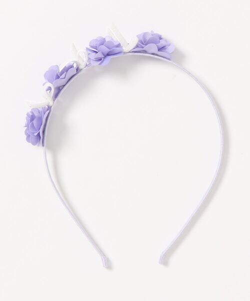CHOPIN（ショパン）の「フラワーリボンカチューシャ（カチューシャ・キッズ・パープル/ネイビー/ピンク・FREE）」の17枚目の写真
