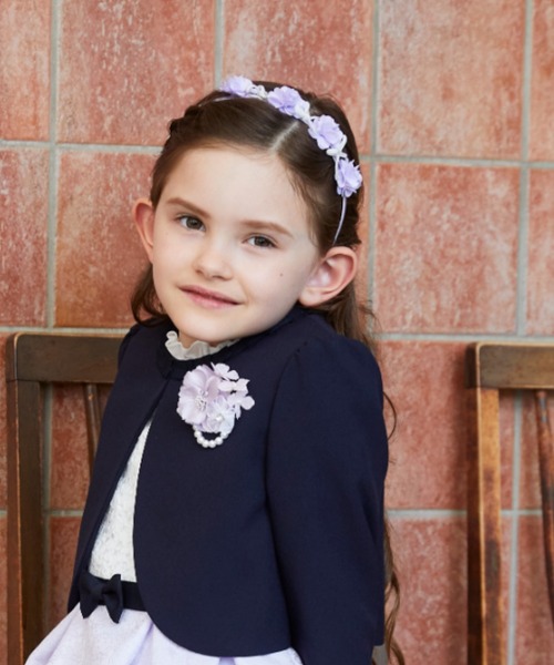 CHOPIN（ショパン）の「フラワーリボンカチューシャ（カチューシャ・キッズ・パープル/ネイビー/ピンク・FREE）」の13枚目の写真