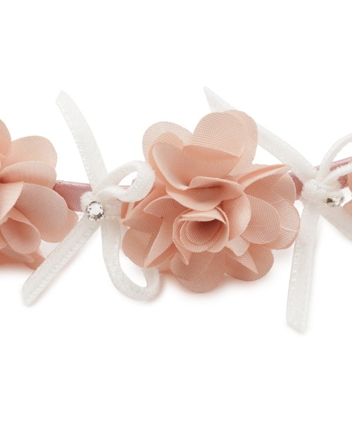 CHOPIN（ショパン）の「フラワーリボンカチューシャ（カチューシャ・キッズ・パープル/ネイビー/ピンク・FREE）」の10枚目の写真