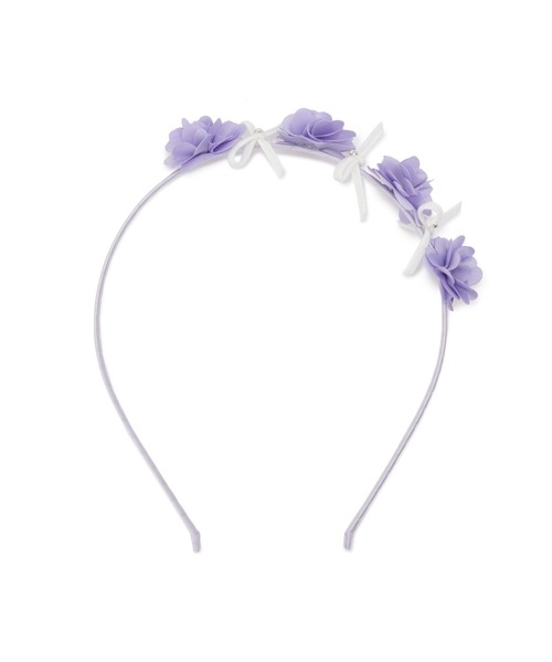 CHOPIN（ショパン）の「フラワーリボンカチューシャ（カチューシャ・キッズ・パープル/ネイビー/ピンク・FREE）」の16枚目の写真