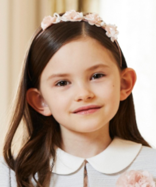 CHOPIN（ショパン）の「フラワーリボンカチューシャ（カチューシャ・キッズ・パープル/ネイビー/ピンク・FREE）」の21枚目の写真