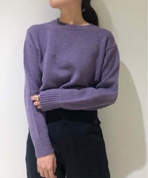 BABYLONE - カラーニット　パープル　BABY LONE 楽天市場】【SALE／50%OFF】リバーシブルVネックニット BABYLONE