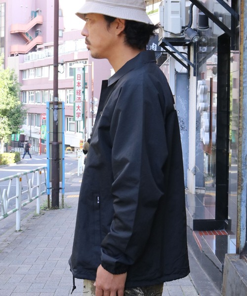 HUF ブラック コーチジャケット　Lサイズ HUF（ハフ）の「HUF/ハフ UNTITLED COACHES JACKET コーチ