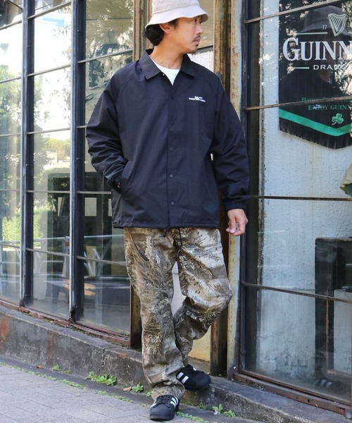 HUF(ハフ)の「HUF/ハフ UNTITLED COACHES JACKET コーチジャケット(ナイロンジャケット・メンズ・ブラック・M/L/XL)」の17枚目の写真