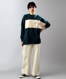 AVIREX | 【直営店限定】ストレッチ コーデュロイ シームワイドパンツ/ STRETCH CORDUROY SEMI WIDE PANTS(その他パンツ)