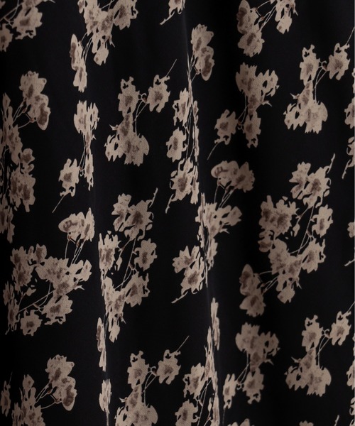 natural couture（ナチュラルクチュール）の「ややマーメイドシンプル花柄スカート（スカート・レディース・ブラック/ベージュ/アイボリー・FREE）」の8枚目の写真