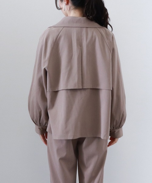 archives（アルシーヴ）の「ＴＲショートトレンチブルゾン（その他アウター・レディース・グリーン/アイボリー/モカ・MEDIUM）」の13枚目の写真