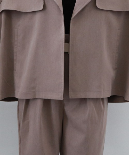 archives（アルシーヴ）の「ＴＲショートトレンチブルゾン（その他アウター・レディース・グリーン/アイボリー/モカ・MEDIUM）」の15枚目の写真