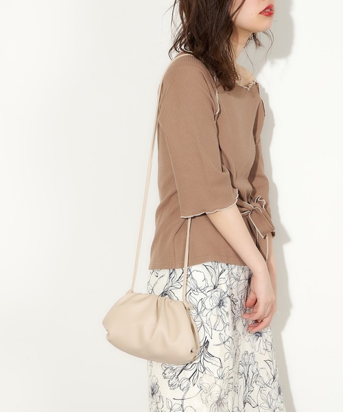 natural couture（ナチュラルクチュール）の「クラウドミニショルダーバッグ（ショルダーバッグ・レディース・サックスブルー/ホワイト/ブラック/キャメル・FREE）」の21枚目の写真