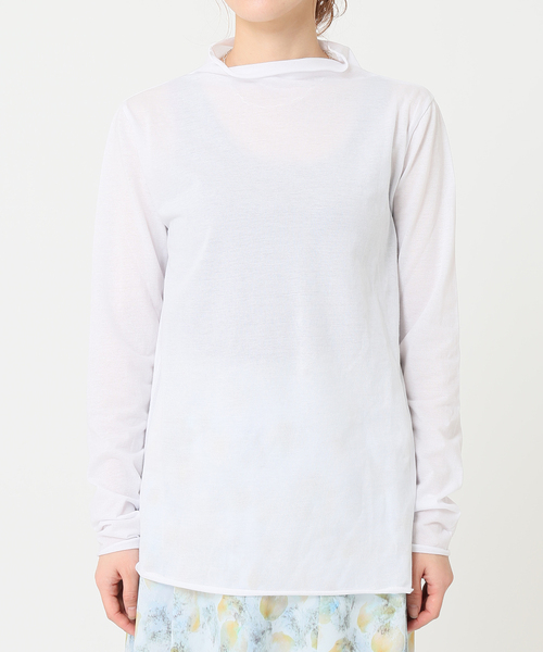 Simplicite(サンプリシテ)の「シアーインナーTOPS◆(Tシャツ/カットソー・レディース・ホワイト/ベージュ/ピンク・FREE)」の2枚目の写真