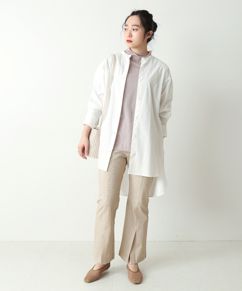 Simplicite(サンプリシテ)の「シアーインナーTOPS◆(Tシャツ/カットソー・レディース・ホワイト/ベージュ/ピンク・FREE)」の9枚目の写真