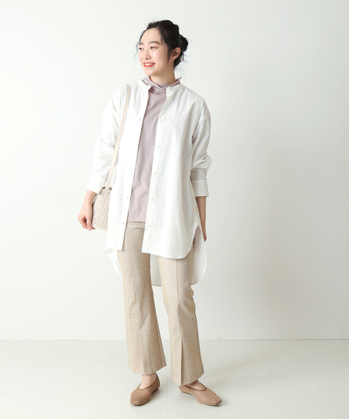 Simplicite(サンプリシテ)の「シアーインナーTOPS◆(Tシャツ/カットソー・レディース・ホワイト/ベージュ/ピンク・FREE)」の10枚目の写真