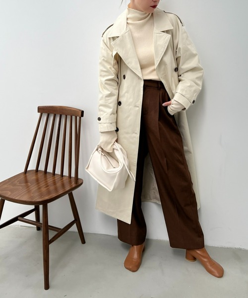 ツイルオーバーサイズトレンチコート