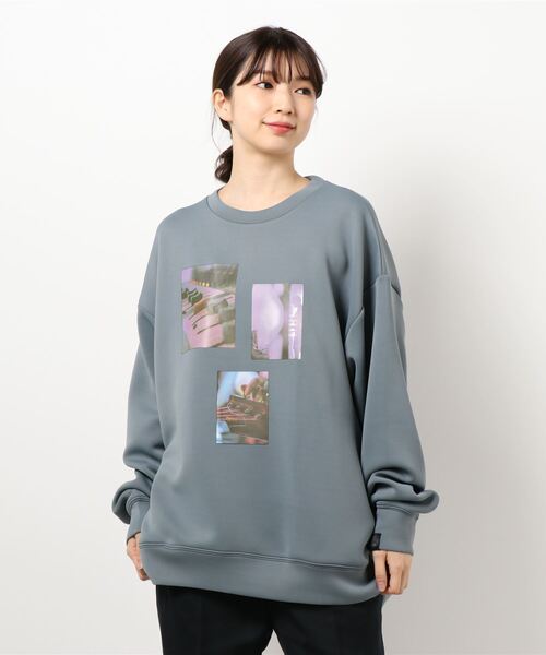 Pledge（プレッジ）の「/pledge/イラストプリント　ポンチプルオーバー（スウェット・メンズ・グレー系その他/ブラウン系その他/ホワイト系その他2/ホワイト系その他3/ブラック系その他2/ブラック系その他3/ブルー系その他3/パープル系その他3/ブラック系その他・MEDIUM/LARGE）」の8枚目の写真