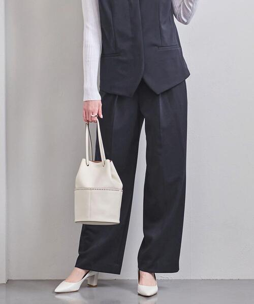 UNITED ARROWS（ユナイテッドアローズ）の「UBCMD ワイドパンツ（その他パンツ・レディース・グレー/ネイビー・34/40/36/38）」の2枚目の写真