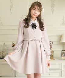 ROJITA | 衿レーススリットシアー袖ワンピース(ワンピース)