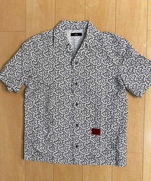 DIESEL◆半袖ブラウス/S/コットン/YLW/総柄 半袖シャツ 夏 ガーゼ レディース シャツブラウス 綿 トップス