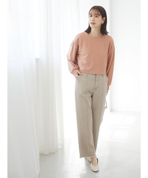 Sugar spoon(シュガースプーン)の「・SUGARSPOON SET2点タンク×プルオーバー *(Tシャツ/カットソー・レディース・モカ/ブラック/アイボリー/オレンジ・FREE)」の12枚目の写真