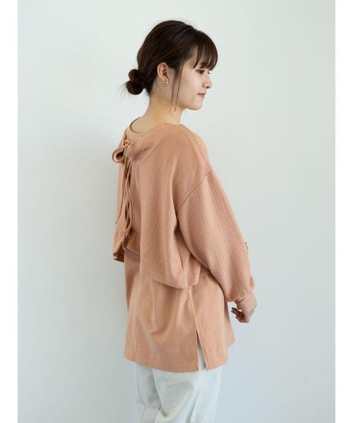 Sugar spoon(シュガースプーン)の「・SUGARSPOON SET2点タンク×プルオーバー *(Tシャツ/カットソー・レディース・モカ/ブラック/アイボリー/オレンジ・FREE)」の19枚目の写真