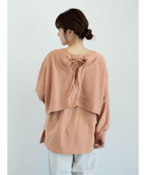 Sugar spoon(シュガースプーン)の「・SUGARSPOON SET2点タンク×プルオーバー *(Tシャツ/カットソー・レディース・モカ/ブラック/アイボリー/オレンジ・FREE)」の20枚目の写真