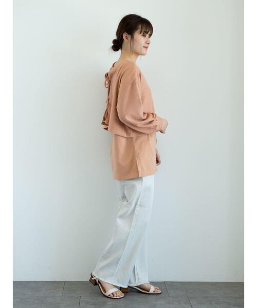 Sugar spoon(シュガースプーン)の「・SUGARSPOON SET2点タンク×プルオーバー *(Tシャツ/カットソー・レディース・モカ/ブラック/アイボリー/オレンジ・FREE)」の22枚目の写真