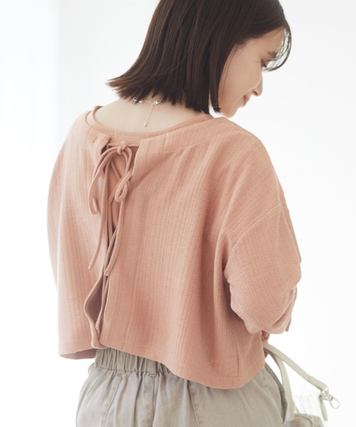 Sugar spoon(シュガースプーン)の「・SUGARSPOON SET2点タンク×プルオーバー *(Tシャツ/カットソー・レディース・モカ/ブラック/アイボリー/オレンジ・FREE)」の4枚目の写真