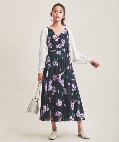 The Virgnia（ザ ヴァージニア）の「サマーボレロカーディガン（ニット/セーター・レディース・ネイビー/オフホワイト・FREE）」の7枚目の写真