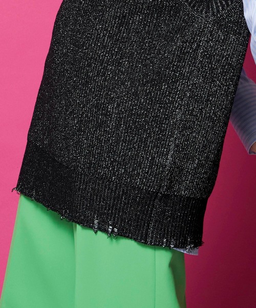 MAISON SPECIAL(メゾンスペシャル)の「コットンブ―クレベスト【MAISON SPECIAL/メゾンスペシャル】(ベスト・レディース・ブラック/パープル・FREE)」の6枚目の写真