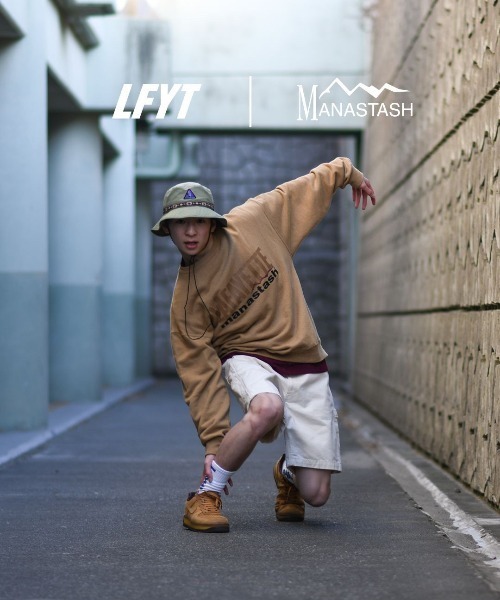 MANASTASH（マナスタッシュ）の「MANASTASH×LFYT/マナスタッシュ×エルエフワイティー　HEMP LOGO CREW SWEAT（スウェット・メンズ・ラベンダー/ブラック/カーキ・MEDIUM/LARGE/X-LARGE）」の3枚目の写真