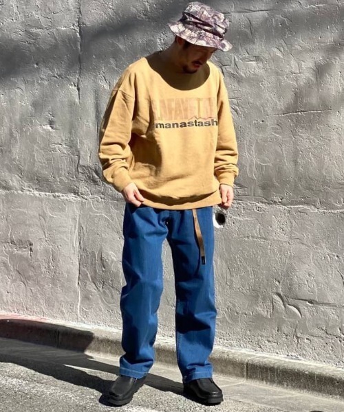 MANASTASH（マナスタッシュ）の「MANASTASH×LFYT/マナスタッシュ×エルエフワイティー　HEMP LOGO CREW SWEAT（スウェット・メンズ・ラベンダー/ブラック/カーキ・MEDIUM/LARGE/X-LARGE）」の5枚目の写真